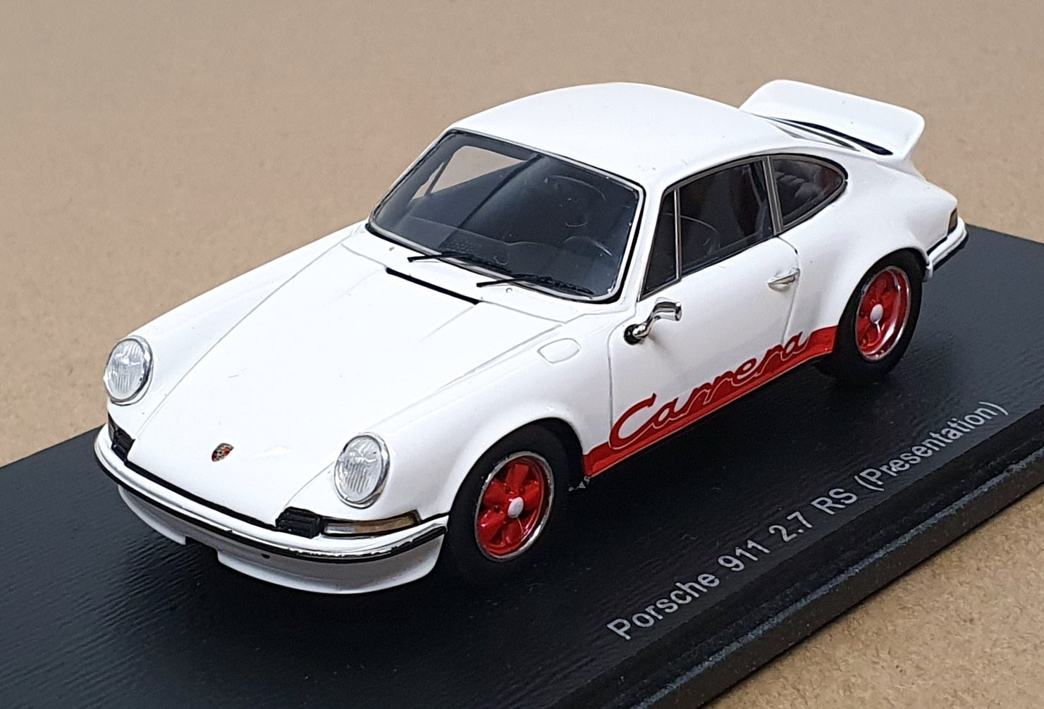 Spark 1/43 Scale Resin S4467 - Porsche 911 2.7 RS Presentation - White