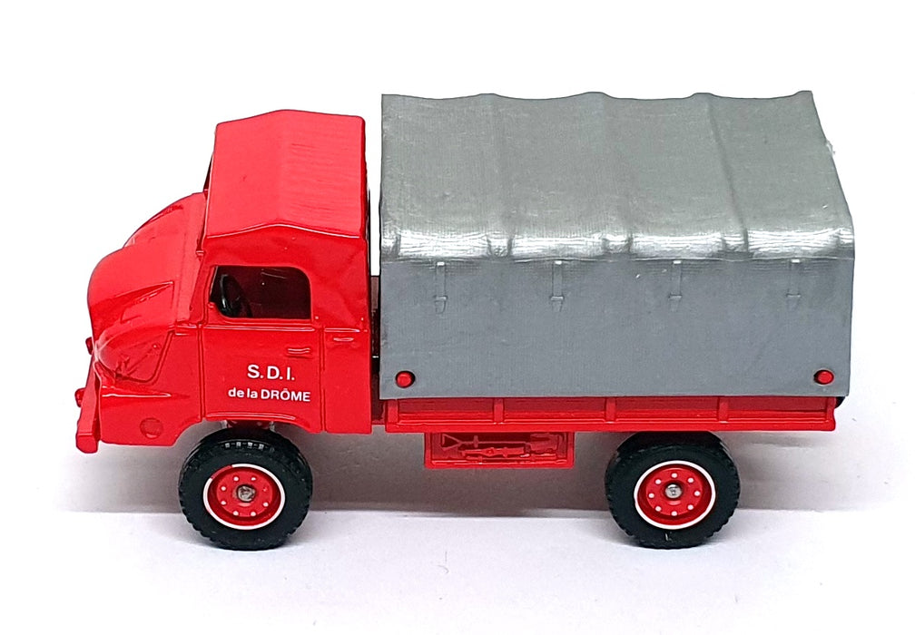 Solido 1/50 Scale Diecast 2113 - Simca S.U.M.B. 4X4 Fire Truck - Red