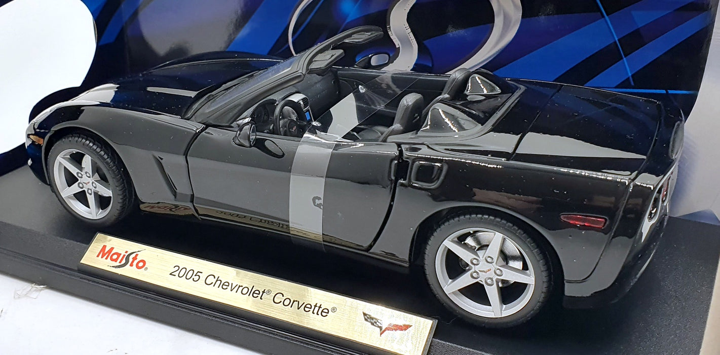 Maisto 1/18 Scale Diecast 31137 - 2005 Chevrolet Corvette - Black