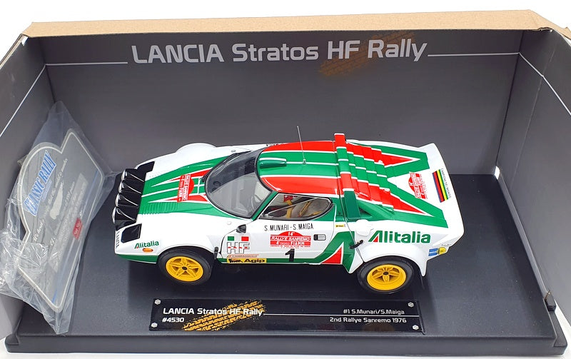 Sun Star 1/18 Scale Diecast 4530 - Lancia Stratos HF Rally #1 S.Munari 1976 