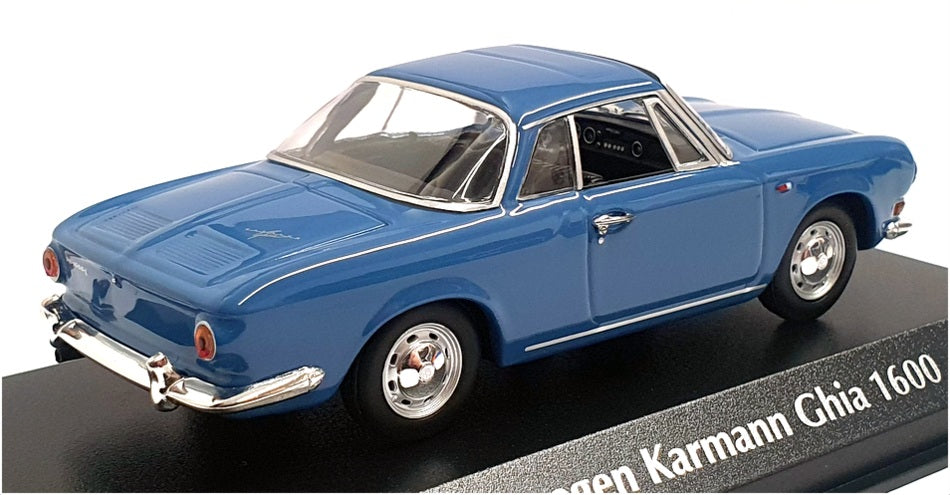 Maxichamps 1/43 Scale 940 050221 - 1966 Volkswagen Karmann Ghia 1600 - Blue