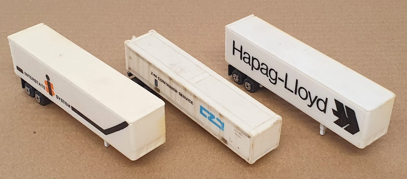 China Brand 12.5cm Long CB09 - 9x Assorted Livery Truck Trailers (2 Shell)