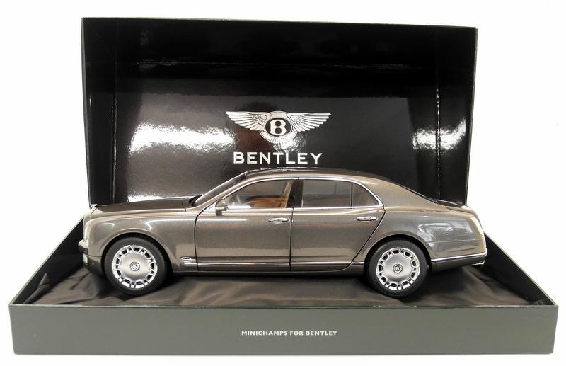 Minichamps 1/18 Scale Diecast NVBL843 - Bentley Mulsanne 2010 Metallic Grey
