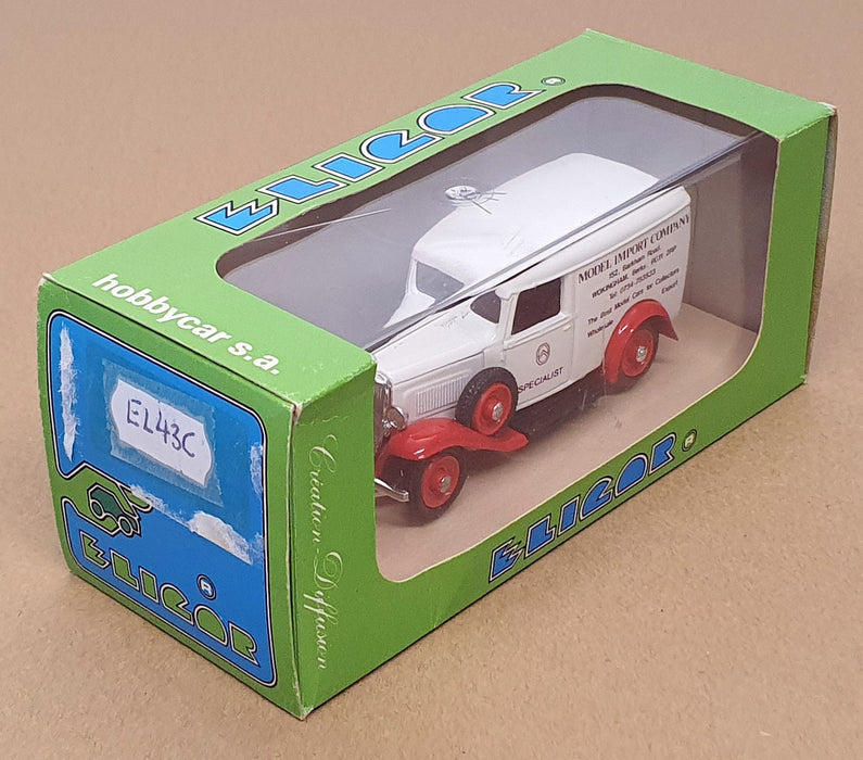 Eligor 1/43 Scale EL43C - 1934 Citroen Van Model Import Co. - White/Red