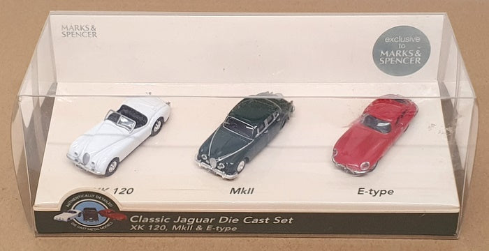 Marks & Spencer T09/7550/2646 - Classic Jaguar Diecast Set XK120 MKII E-Type