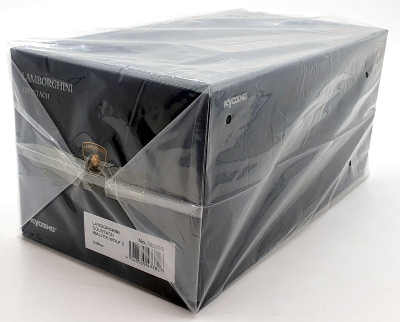 Kyosho 1/18 Scale Diecast 08320D Lamborghini Countach Walter Wolf 3 Dark Blue