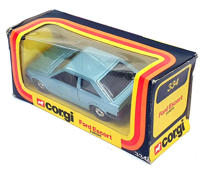 Corgi Original Diecast 334 - Ford Escort 1.3 GL Europe - Met. Lt. Blue