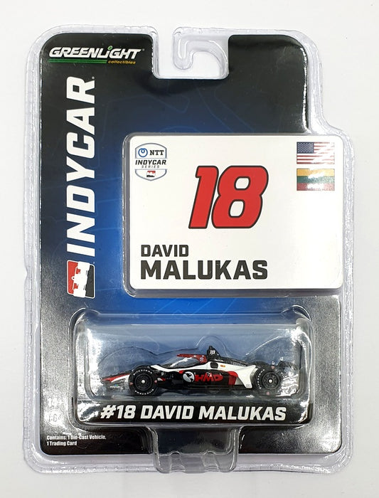 Greenlight 1/64 Scale 11567 NTT Indycar Series #18 D. Malukas - Blue