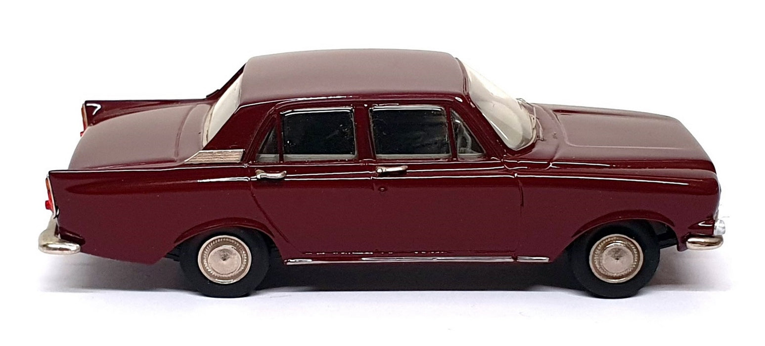 Crossway Models 1/43 Scale CM09 - Ford Zephyr 6 Mk3 - Maroon