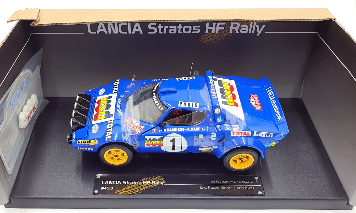 Sun Star 1/18 Scale 4519 - Lancia Stratos HF - 2nd Rally Monte Carlo 1980