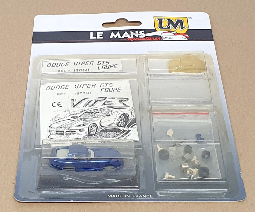 LM Le Mans Miniatures 1/87 Scale Kit 187031 - Dodge Viper GTS Coupe - Blue