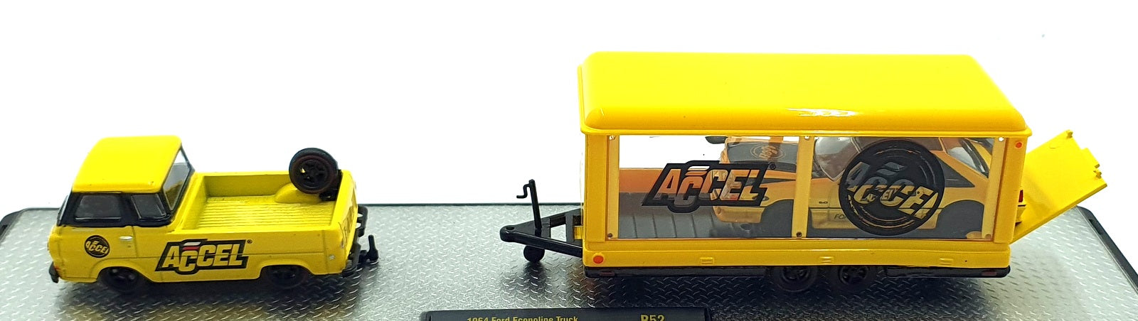 Castline M2 Machines 1/64 Scale R52 1964 Ford Econoline & 1988 Mustang GT Yellow