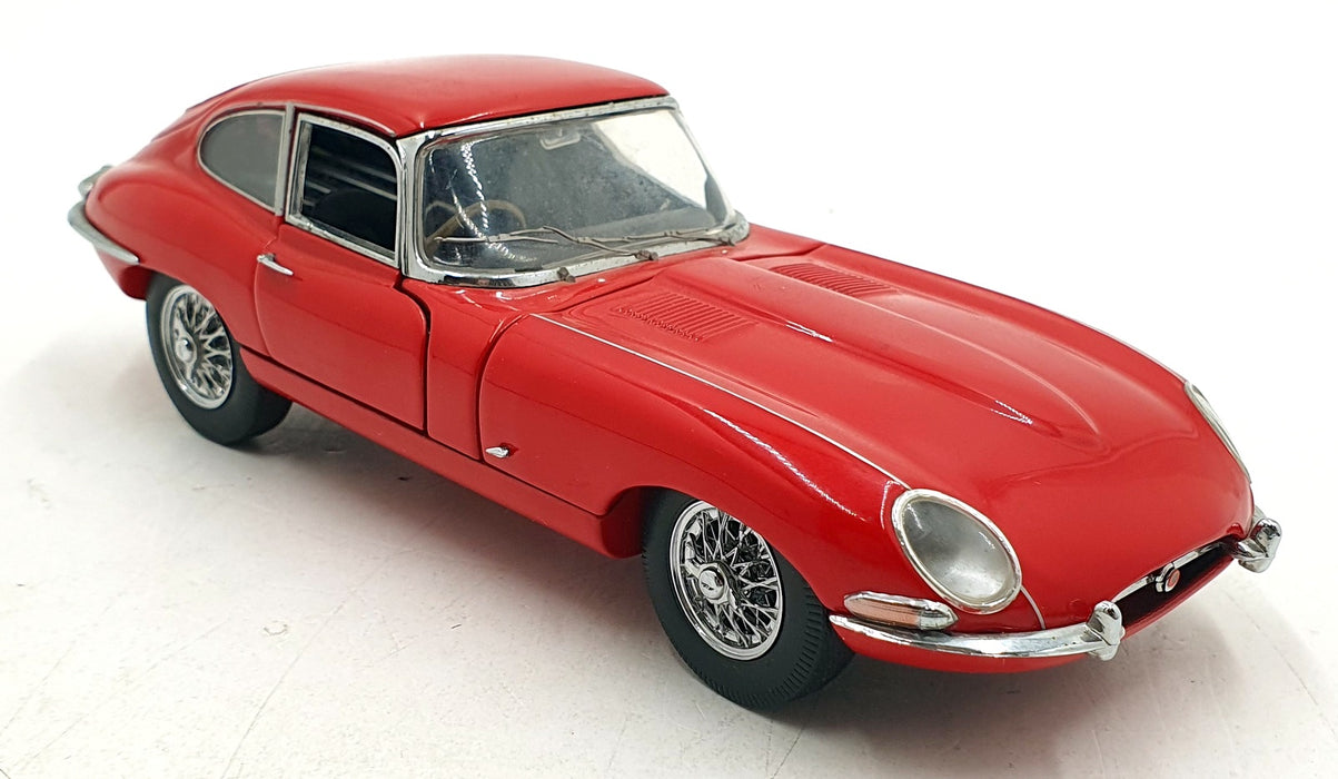 Franklin Mint 1/24 Scale Diecast 7125F - 1961 Jaguar E-Type Coupe - Red