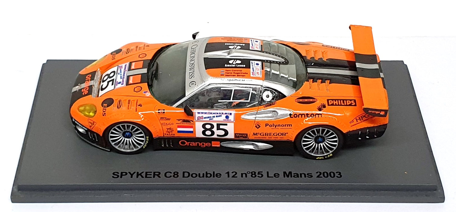 Replicars Spark 1/43 Scale REPSPY05 - Spyker C8 Double 12 #85 Le Mans 2003