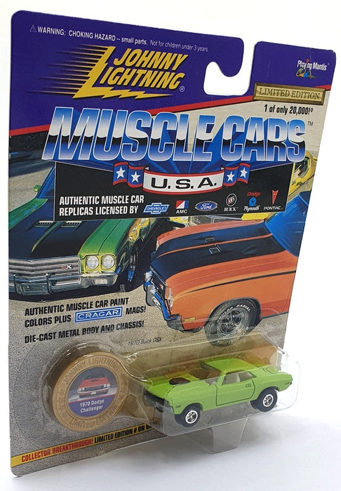 Johnny Lightning 1/64 Scale 202-01 - Muscle Cars USA 1970 Dodge Challenger Green