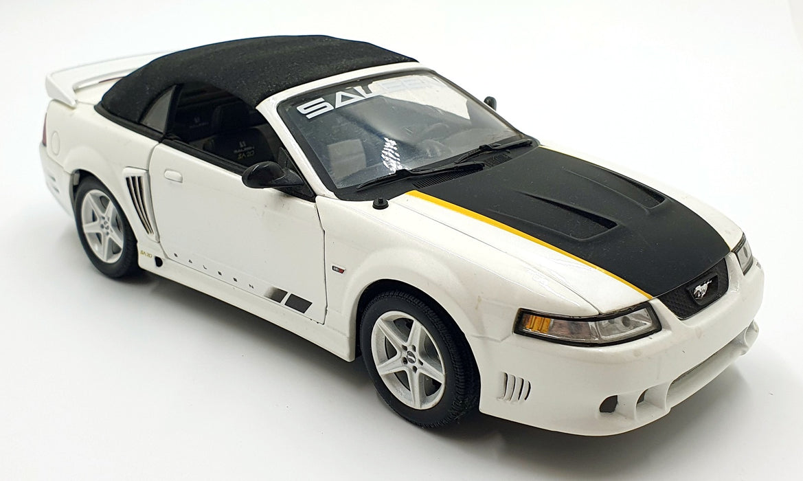 Ertl 1/18 Scale Diecast DC16126E - 2004 Saleen Mustang SA-20 - White/Black