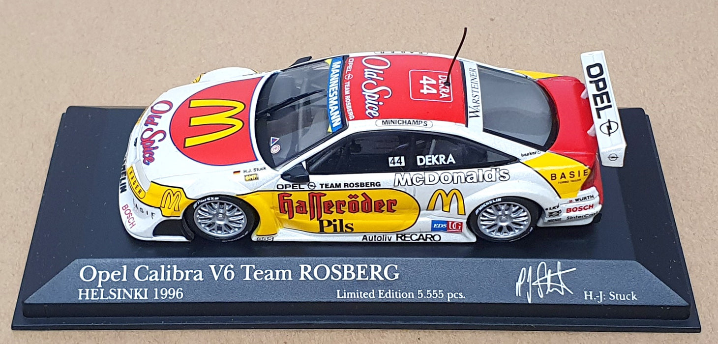 Minichamps 1/43 Scale 430 964244 Opel Calibra V6 MacDonalds Helsinki 1996 Lehto