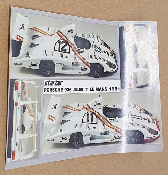 Starter 1/43 Scale Unbuilt Kit 93681 - Porsche 936 Jules 1st Le Mans 1981