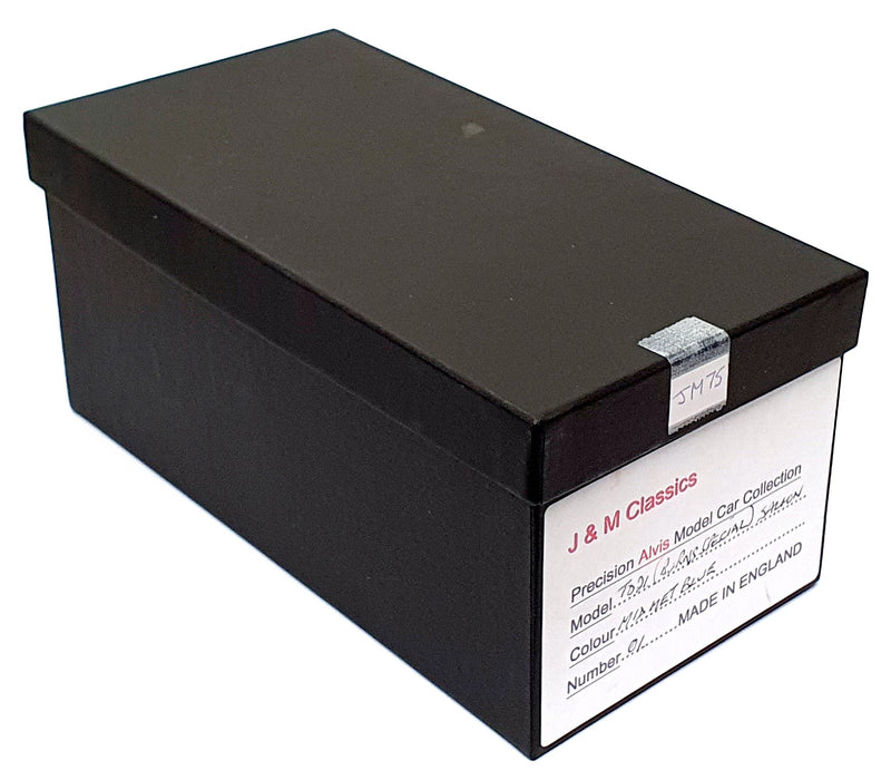 J&M Classics 1/43 Scale JM75 - Alvis TD21 Saloon Burns Special - Met. Mid Blue