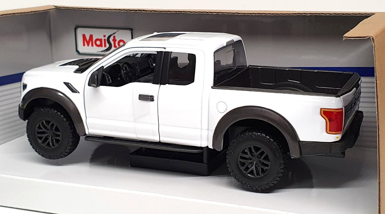 Maisto 1/24 Scale Diecast 31266 - 2017 Ford Raptor Truck - White
