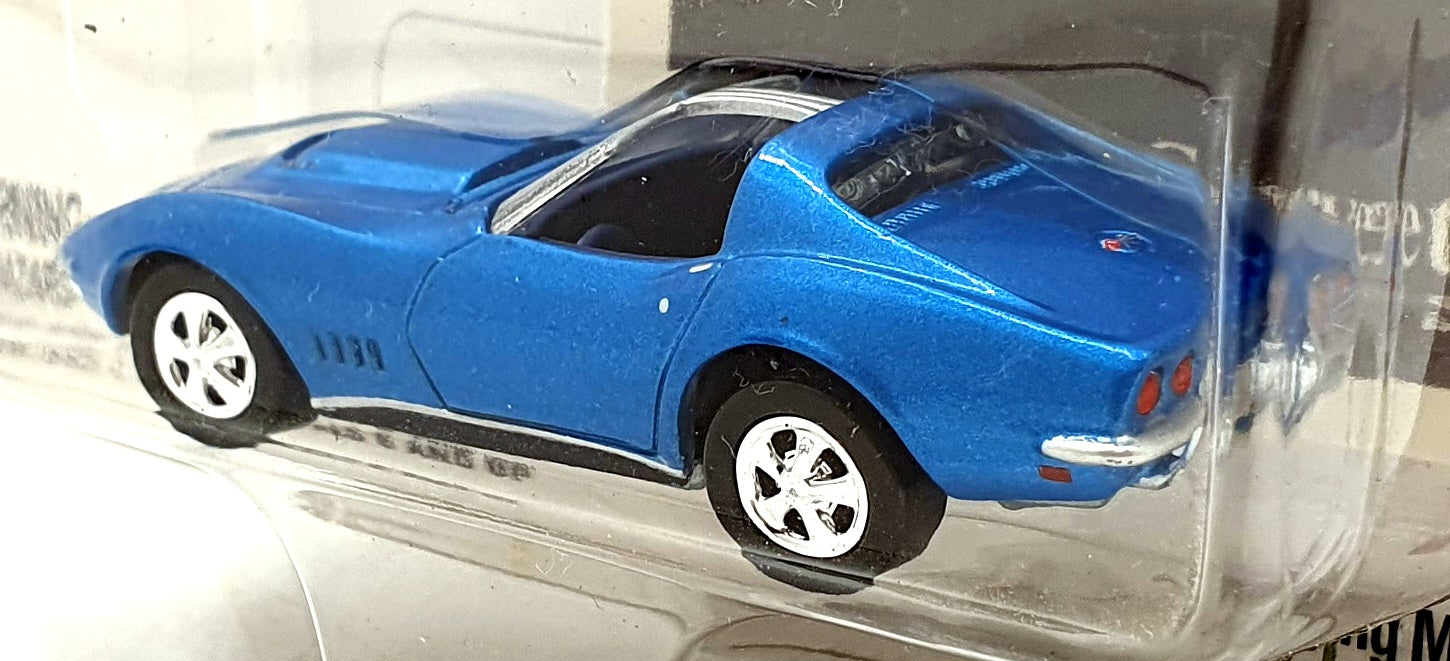 Johnny Lightning 1/64 Scale 992-01 - 1968 Chevrolet Corvette - Met. Blue
