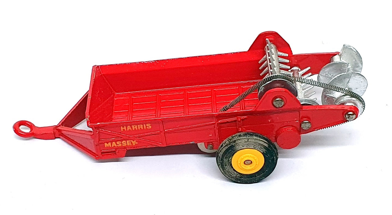 Dinky Toys Original Diecast 321 - Massey Harris Manure Spreader - Red