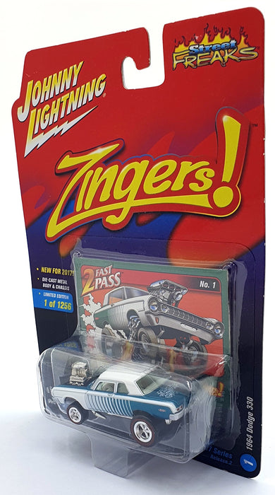 Johnny Lightning 1/64 Scale JLSF004 - Zingers 1964 Dodge330 - Green/White