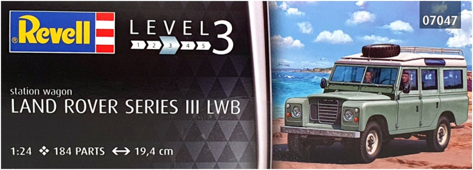 Revell 1/24 Scale Unbuilt Model Kit 07047 - Land Rover Series III LWB