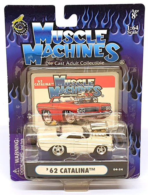 Muscle Machines 1/64 Scale 71161 04-54 - 1962 Pontiac Catalina - White