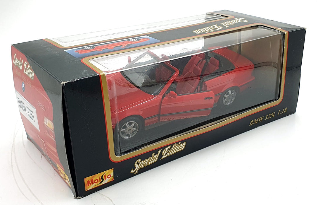 Maisto 1/18 Scale Diecast 31812 - BMW 325i Convertible - Red