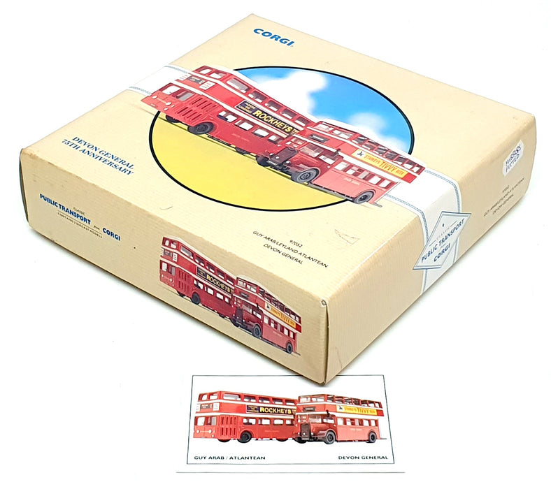 Corgi 1/50 Scale 97052 - Guy Arab & Leyland Atlantean Devon General 75th Ann