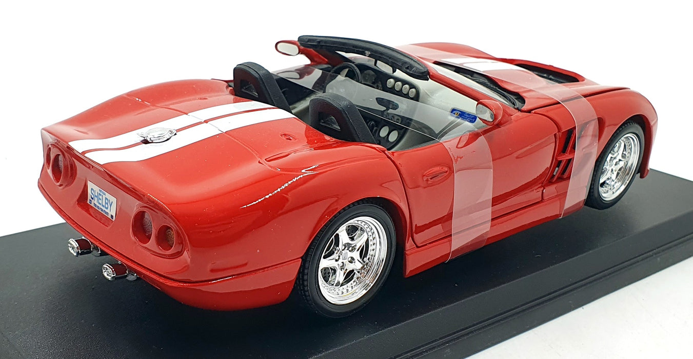 Maisto 1/18 Scale Diecast 46629 - Shelby Series One - Red/White Stripes