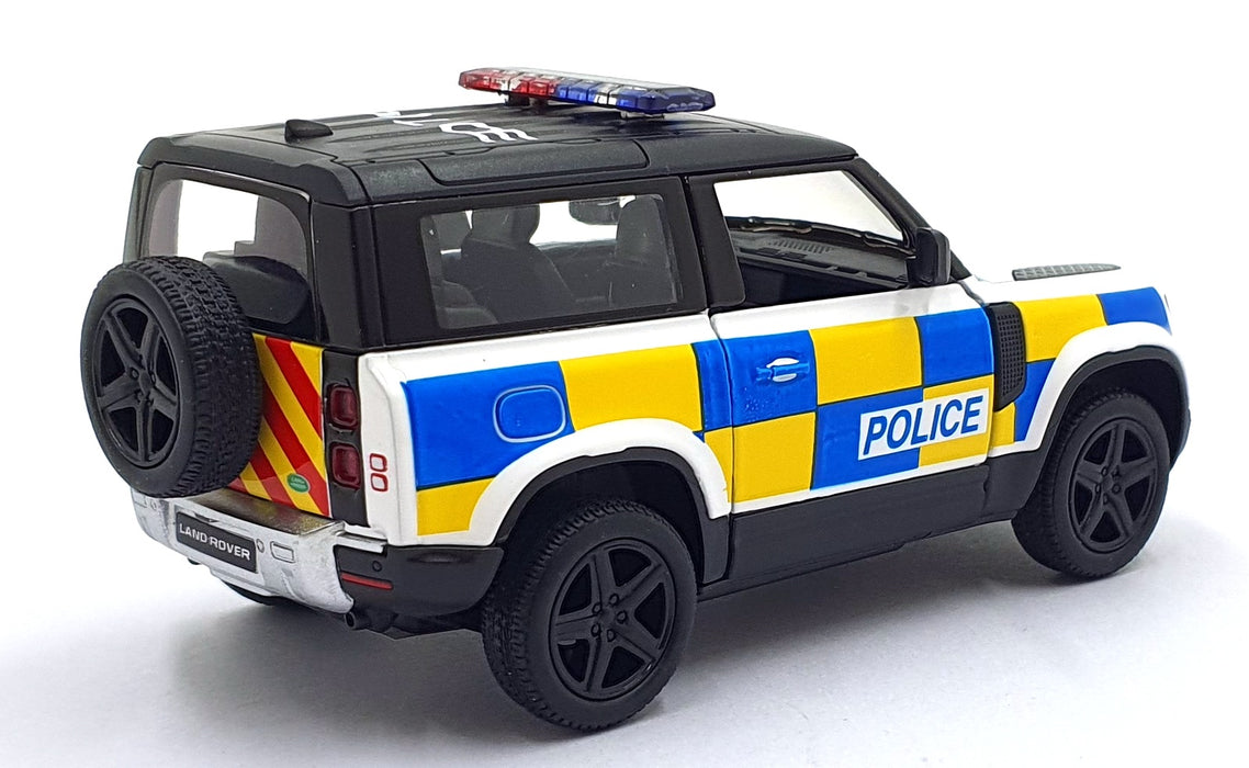 Kinsmart 1/36 Scale Pull Back & Go TY2341 - Land Rover Defender 90 - Police