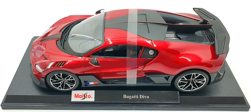 Maisto 1/18 Scale Diecast 46629 - Bugatti Divo - Red/Black