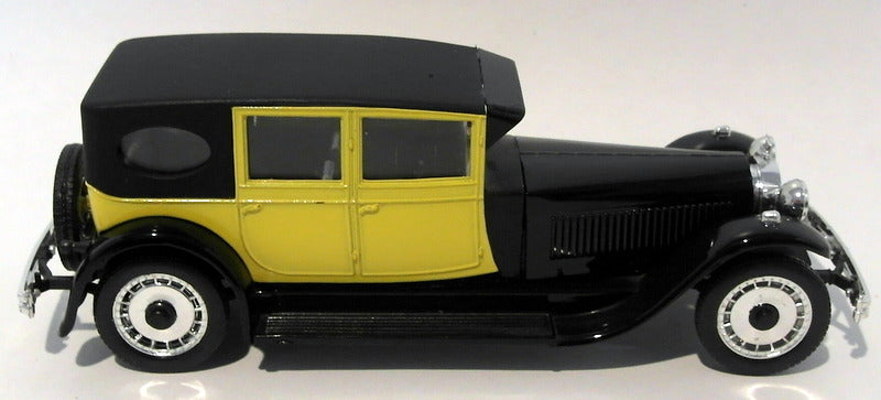 Rio Models 1/43 Scale Diecast 54 - 1927 Bugatti Royale 41 - Black Yellow