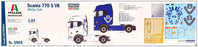 Italeri 1/24 Scale Unbuilt Kit 3965 - Scania 770 S V8 "White Cab" Truck