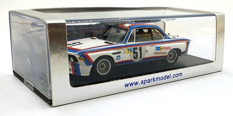 Spark Model 1/43 Scale S1562 - BMW 3.0 CSL #51 11th Le Mans