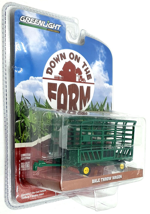 Greenlight 1/64 Scale 48060 - Bale Throw Wagon - Green