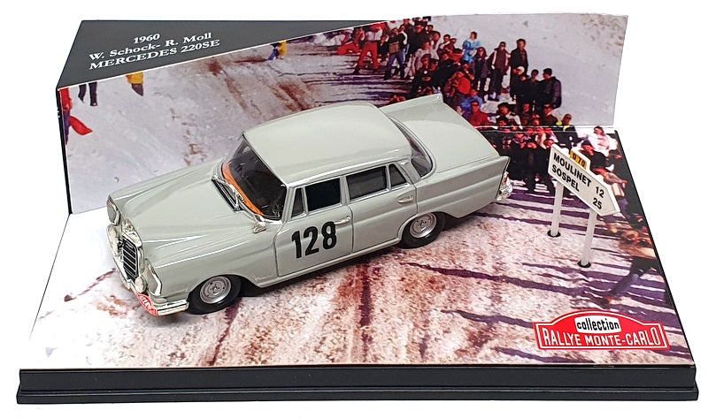Skid 1/43 Scale SMC013 - Mercedes 220SE Winner #128 Monte Carlo 1960 - Grey
