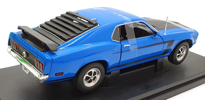 Welly NEX 1/18 Scale Diecast 12516W - 1969 Ford Mustang Boss - Blue