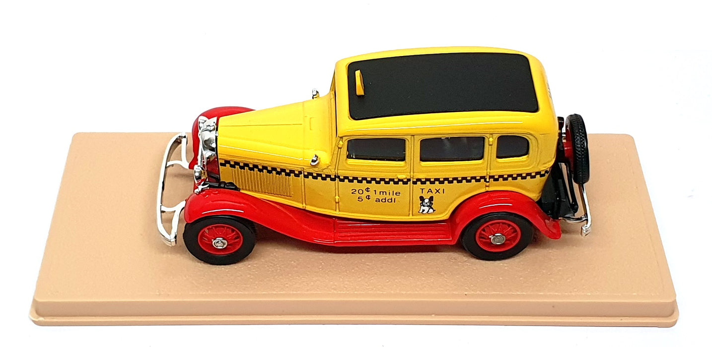 Eligor 1/43 Scale Diecast 1224 - 1932 Ford V8 Taxi USA - Yellow/Red