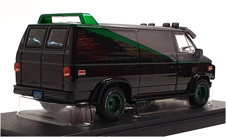 Greenlight 1/43 Scale Diecast 86515 - The A-Team 1983 GMC Van Silver/Black/Green