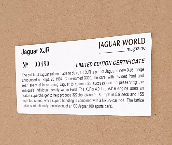 Milestone Miniatures 1/43 Scale JW4 - 1994 Jaguar XJR Saloon - Silver