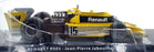 Altaya 1/24 Scale Diecast AL181223A - 1977 Renault RS01 J-P.Jabouille #15