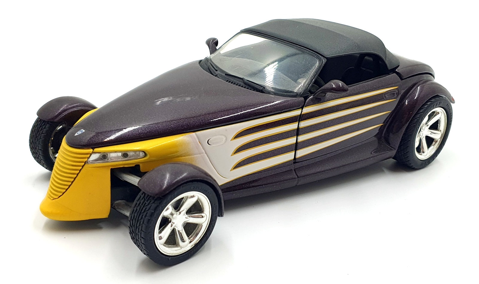 Anson 1/18 Scale Diecast 16126D - Plymouth Prowler - Met Dark Maroon