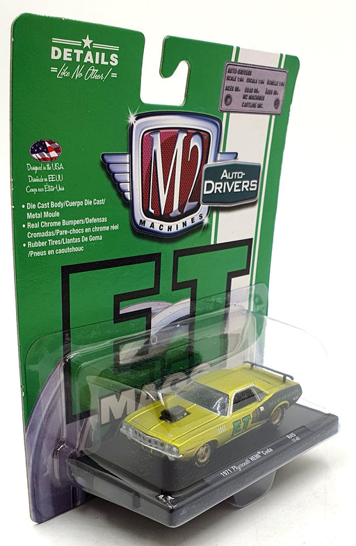 Castline M2 Machines 1/64 Scale R45 - 1971 Plymouth HEMI Cuda - Met. Green