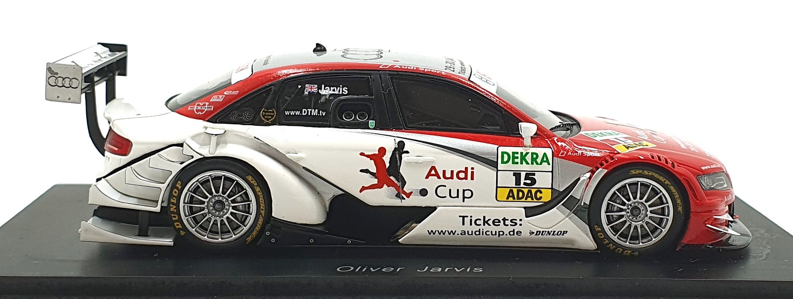 Spark 1/43 Scale S2512 - Audi A4 DTM #15 2009 - Jarvis