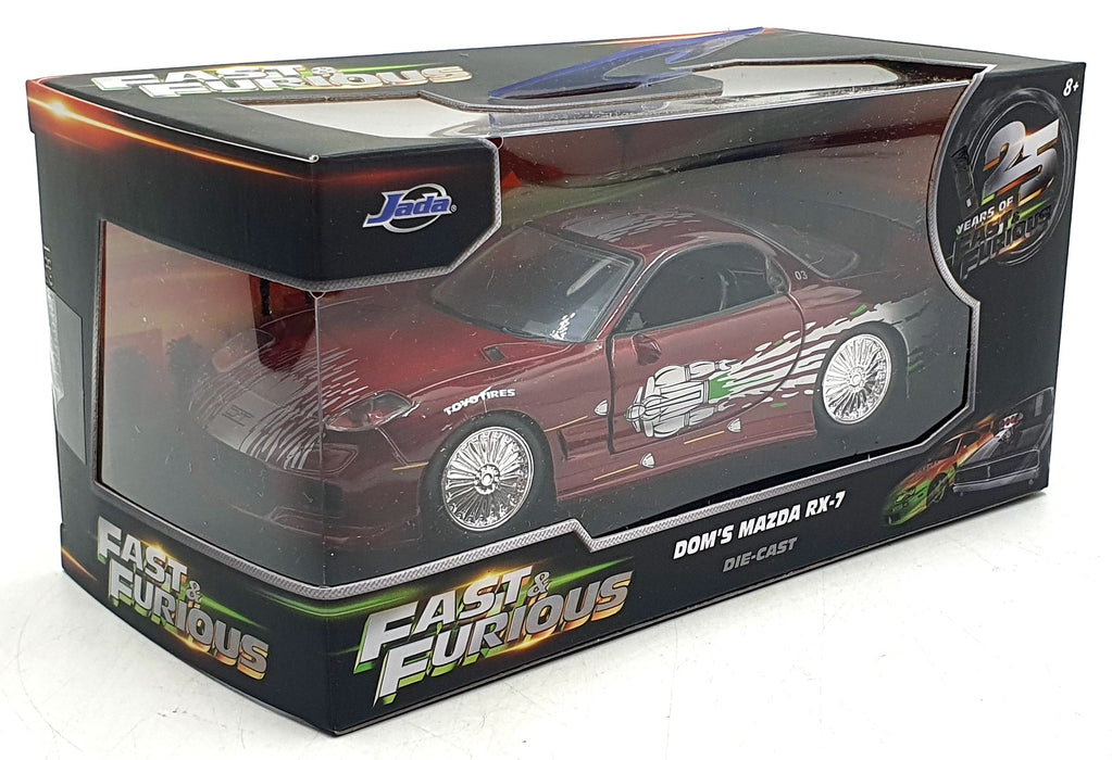 Jada 1/32 Scale 35400 - Fast & Furious Dom's Mazda RX-7 - Maroon