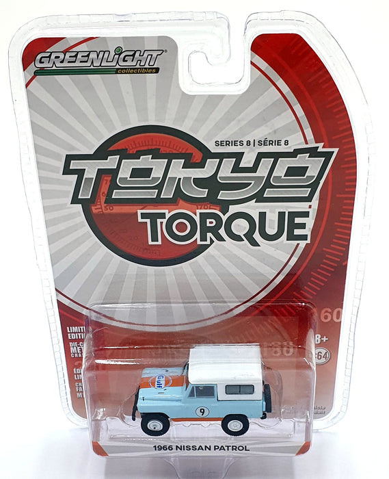 Greenlight 1/64 Scale 47060-A - 1966 Nissan Patrol - Blue/White