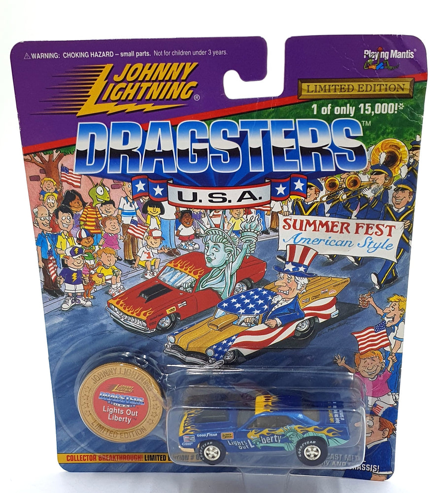 Johnny Lightning 1/64 Scale 323-11 Dragsters USA Lights Out Liberty - Blue